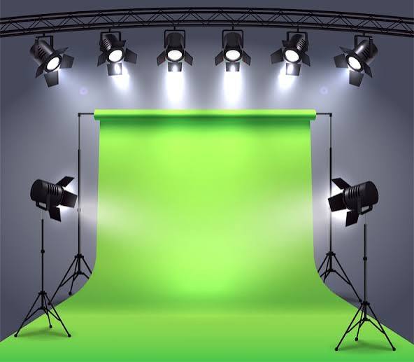 Chroma Key Green Screen Studio Setup